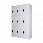 Unassembled Gym Athletes 3 Lines 9 Doors Staff Metal Lockers for sale