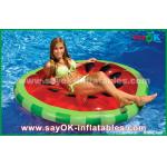 Yellow / Red / Fruit Slice Pool Float Raw Inflatable Pool Toys For Swimming for sale