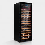 Smart Digital Touch Control Wood Wine Cooler Cabinet with Tempered Glass Door for sale
