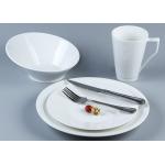 Stackable Smooth Surface 16Pc Ceramic Dinnerware Set for sale