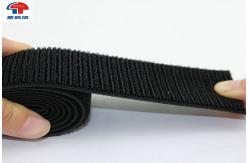 China Reusable sticky back black Elastic Hook And Loop Strap / Bandage With Closure supplier