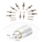 Non standard products can be customized Varied End faces WHITE Fiber Optic Ceramic Ferrule for sale