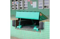 China Cargo Warehouse Dock Leveler Push Button Truck Level Dock Green supplier