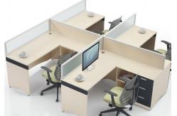 China Full High Office Furniture Partitions / L & T Shaped Office Workstation Table supplier