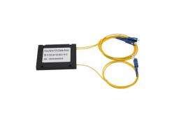 China 1x2 PLC Fiber Splitter Splice Pigtailed ABS Module  2.0mm SC UPC  Singlemode supplier