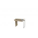 Metal Side Desktop Computer Desk , Wooden Office Computer Table Large Storage Drawer