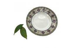 China 7 Melamine Salad Plate For Round And Deep Shape With Ripple supplier