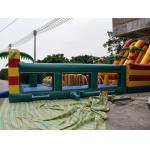 Customized Giant Inflatable Palm Tree Slides Inflatable Bouncy Castle With Slides