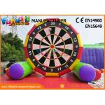 Interactive 5m High Inflatable Foot Darts Game / Inflatable Soccer Darts for sale