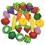 Dual Handle Fruit Foldable Shopping Bag Water Resistant Polyester Tote for sale