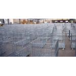 Stackable Collapsible Steel Containers Hot Dipped Galvanized Metal Wire Mesh Storage Containers