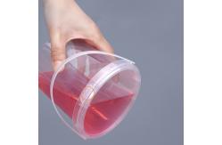 China Customrized Logo 350ml 500ml 700ml Disposable PP Plastic Round Food Bowl with Lid supplier