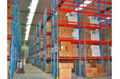 China Blue / Orange Selective Pallet Racking , Adjustable Steel Pallet Racks supplier
