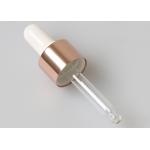 Glass Dropper Cap With Rubber Teat Gold Silver Color Cosmetic Packaging for sale