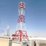 5m To 20m Galvanized Steel Rooftop Antenna Tower GSM And 5G Telecom Tower for sale