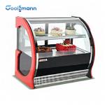 Hollow Glass Pastry Display Cooler Supermarket Bread Bakery Case Cabinet Refrigerator for sale