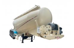 China CIMC Latest Design Of High Strength Three Axis Cement Bulk Powder Tank Trailer supplier