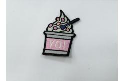 China TK Design Embroidered Patches For Clothes Heat Transfer Labels supplier