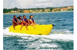 China Aqua Park Towable Inflatables , 3 - 5 persong Inflatable Flying Banana Boat supplier