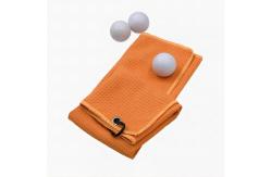 China Microfiber Waffle Golf Towel With Custom Logo Printed supplier