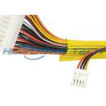 Polyester Self Wrapping Split Braided Sleeving Custom Color For Cable Jacket Harness for sale
