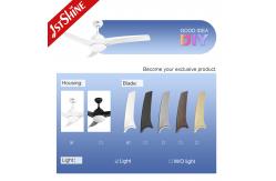 China Lighting Solutions Service 52-inch Simple Plastic Ceiling Fan Remote Control 3 Speeds supplier