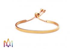 China 11g Adjustable 304 Stainless Steel Open Cuff Bangle supplier