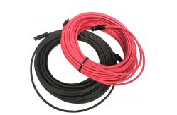 China Flexible Black Solar Panel Extension Cable Length 10ft Temperature Rating 105°C supplier