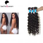 Unprocessed Natural black double drawn Human hair extensions , No tangle No Sheddding for sale