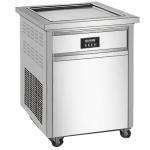 Full - Auto Commercial Fridge Freezer Square Pan Thailand Style Roll Fry Ice Cream for sale