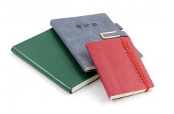China 100Sht SGS Pu Leather Notebook Custom Printed Hardcover Offset Printing supplier