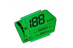 China Speedometer Display LCD With Green Backlight Static Driving Method supplier
