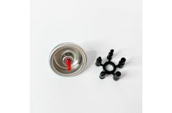 China Metal & Plastic Gas Refill Valve with Red Plastic Butane Gas Stem supplier