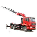 Shacman Brand New Tractor Truck with 25 Ton Foldable Arm Crane for sale