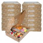 China Eco Friendly Window Gift Box Picnic Hamper Snack Platter With Donuts Fruits Pastries Burgers Afternoon Tea Set factory