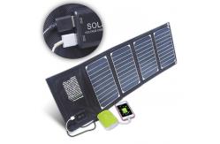 China Dual USB Charger 20W Foldable Solar Panel Bag Fold Away Solar Panels Lightweight supplier