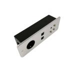 240V Desktop Hidden Switch Socket Audio Video Wiring Port Home Theater Panel