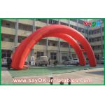 Arch Bridge Design Red 5x3M Inflatable Arch , Oxford Cloth Inflatable Advertising Arch