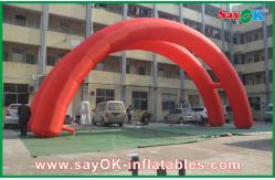 China Arch Bridge Design Red 5x3M Inflatable Arch , Oxford Cloth Inflatable Advertising Arch supplier
