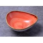 4.75 Inch Triangle Shape Stoneware Small Ceramic Bowl Set for sale