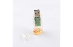 China Plastic Liquid USB Flash Drive Our Side Plastic Inside Duck Can Customized Made supplier