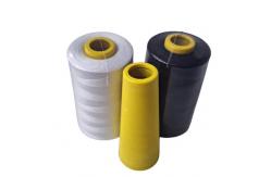 China Bright White / Black Sewing Thread , Raw White Spun Polyester Sewing Thread supplier