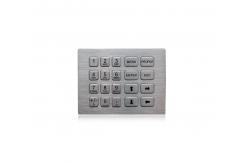 China 20 Keys IP65 Metal Keypad Hyper Ruggedized Piezo For Bank Machine Keypad supplier