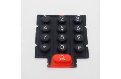 China Matte/Glossy Surface Silicone Rubber Keypads With Optional Backlight supplier