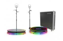 China Rotating Stand 360 Photo Booth Parties 360 Spin Photo Booth With Flight Case supplier
