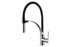 China Curved Bracket Magnetic Pull Down Kitchen Faucet supplier