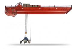 China Anti Explosion 75t QB Double Beam Overhead Crane With Grab supplier