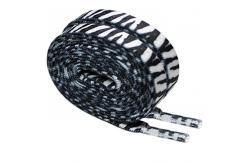 China Flat Twisted Rope Shoe Strings Knitted 1cm Flat Boot Laces Printed supplier