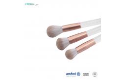 China Synthetic Hair Plastic Handle 3pieces Eyeshadow Blending Brush supplier
