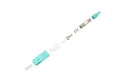 China Aqua OM3 Simplex Fiber Connector Single Mode SC Connector With FTTH supplier